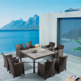 Composited Wooden Outdoor Furniture Garden Table Set with Chair by 8-10PCS (YTA020-1&YTD533-2)