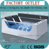 Bathroom Furniture Double-Sided Glass Acrylic Massage Bathtub (5406)