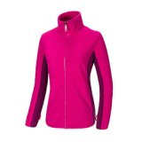 Women's Full Zipper Stand-up Neck Winter Outdoor Sport Wear Fleece Jacket