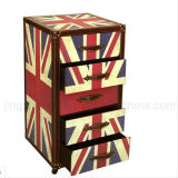Classic Style London Canvas Wooden Cabinet with 5 Drawers