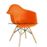 Plastic Arm Chair with Beech Legs