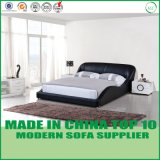 Foshan Home Furniture Leather Wooden Double Bed