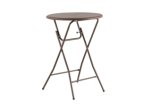 Imitated Rattan Finished Plastic Folding Bar Table for Wholesale (CG-R81)