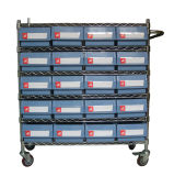 Wire Shelving Trolley, Wire Shelving System (WST15-4214)