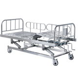 High Quality Best Seller Three Crank Stainless Steel Manual Hospital Bed Medical Bed Nursing Bed Medical Equipment Hospital Furniture BS-839s