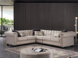 2018 New Chesterfiled Corner Fabric Sofa with Button Tufted
