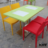 Modern Artificial Marble Stone Dining Chair and Table