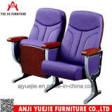 Morden Public Purple Fabric Auditorium Chair with Writing Pad Yj1209