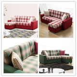 Lattice Design Home Furniture L-Shape Fabric Sofa