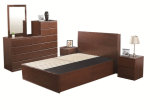 New Modern Design Bedrooom Wooden Double Bed (HC14750)
