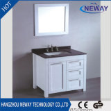Classical Solid Wood Home White Floor Stand Bathroom Vanity Cabinet