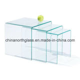 10mm Clear Hot Curved Glass Table