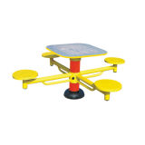 Galvanized Steel Chess Table Outdoor Fitness in Amusement Park