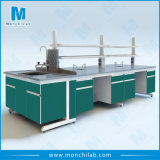 Lab Island Bench Furniture with Reagent Rack