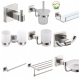 Bathroom and Shower Clothes Wall Mounted Stainless Steel Towel Rack Holder with Shelf