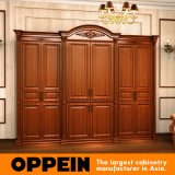 Oppein Custom Euro Style High Quality Alder Solid Wood Wardrobe (YG21310)