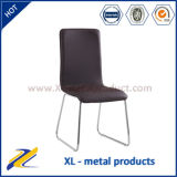 PU Leather Covered Dining Room Metal Dining Chair