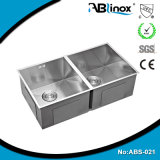 Handmade Stainless Steel Double Sink ABS201