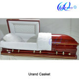 High Gloss with Golden Trim Local American Coffin and Casket