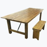 Outdoor Wooden Folding Farmhouse Dining Room Wedding Beer Tables Furniture