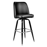 Black Faux Leather Salon Club Dining High Bar Chair (FS-T6059)