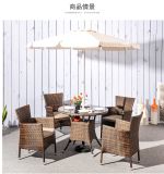 Modern Leisure Outdoor Furniture Rattan Garden Wicker Dining Table and Chairs