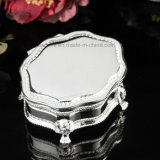 Vintage Metal Silver Plated Jewelry Box by Godinger Silver Co Velvet Lower for Wedding Decoration
