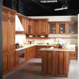 2016 Welbom Maple Solid Wood Coffee Glazing Kitchen Cabinet Designed