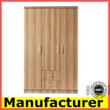 Wholesale Cheap Kd Design 3 Doors Melamine Wooden Bedroom Wardrobe