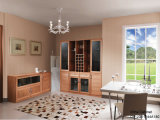 Oppein Melamine Wood Glass Door Wine Cabinet (JG11144A180)
