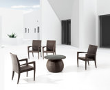 Black Rattan Outdoor Table and Outdoor Chair