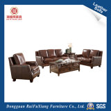 European Style Leather Sofa for Large House (N333)