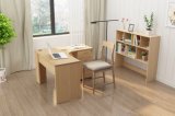 Simple Wood Eco-Friendly L-Shape Writting Computer Desk with Cabinet
