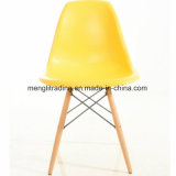 Plastic Chair with Wood Leg