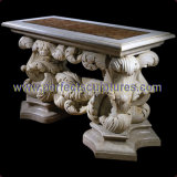 Stone Marble Table for Antique Garden Furniture (QTB050)