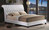 Tufted Modern Bed with Upholstered Headboard