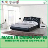 European Style Bedroom Leather Bunk Bed Furniture