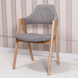 Nordic Style Coffee Solid Wood Chair