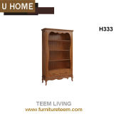 Modern Home Furniture Study French Wooden Bookshelf Cabinet