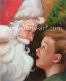 Santa Claus Canvas Art Paintings for Christmas Decoration