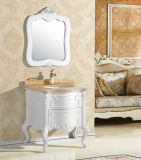 Floor Mounted Drawer Oak Bathroom Vanity Cabinet Solid Wood Bathroom Cabinet