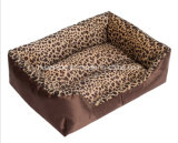 Leopard Print Oblong Pet House & Bed
