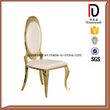 Modern Oval Back Wedding Rose Golden Hotel Restaurant Living Dining Room Furniture Stainless Steel Chair