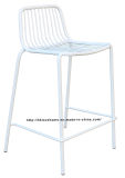 Modern Replica Metal Dining Stackable Side Bar Wire Chair