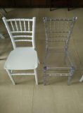 Clear and White Resin Kids Chiavari Tiffany Chair for Party