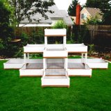 Stackable Planter with Garden Flower Pot Assembly Raised Garden Bed