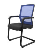 Steel Frame Fixed Mesh Meeting Conference Hall Chair