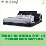 Fashion New Design Leather Bed LED Function
