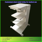 Sheet Metal Medical Trolley Customized for Hospital Equipment Cart