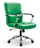Green Durable Cleanable Desk Guest Game Chair with Armrest